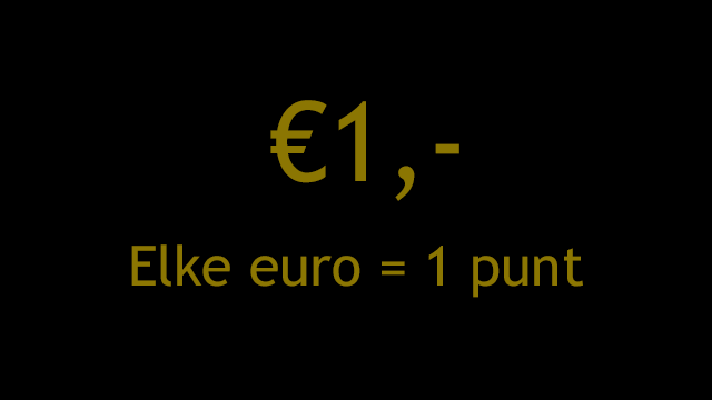 Voor elke euro spaart u een punt